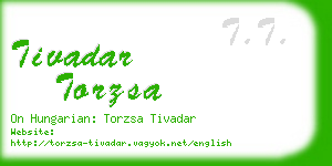 tivadar torzsa business card